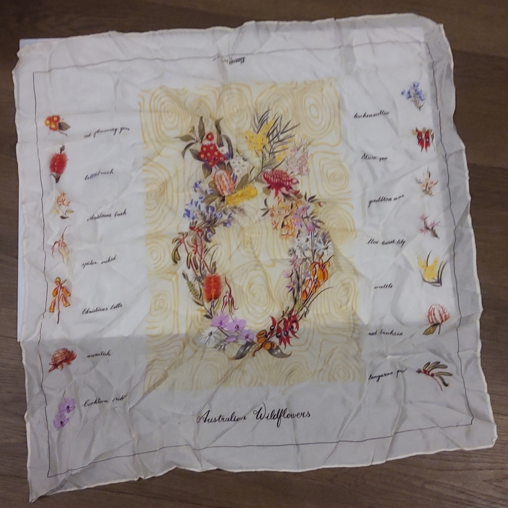 Vintage Francois By Neil Australian Silk Scraf